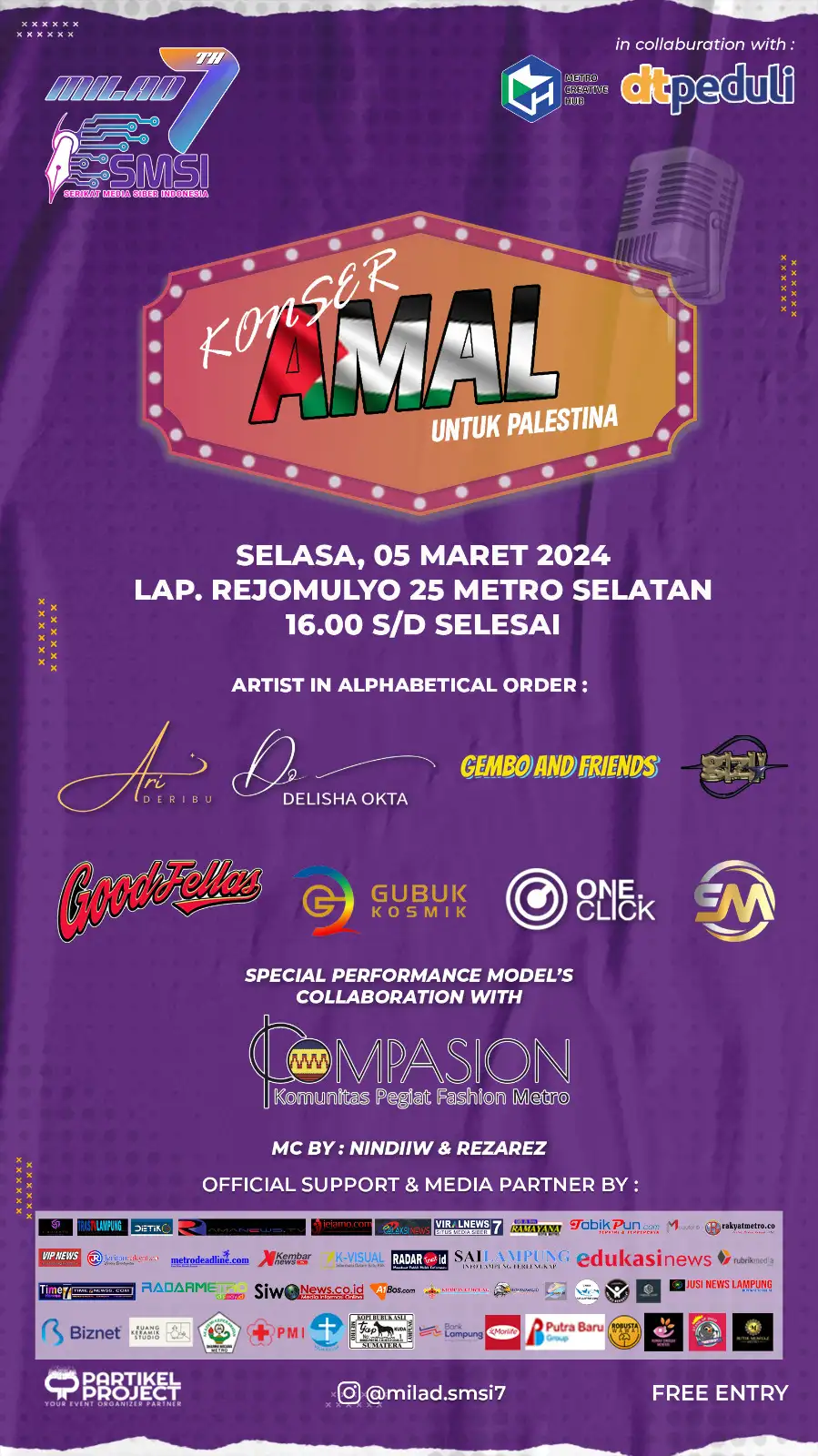 SMSI Peduli Menggelar Konser Amal Untuk Palestina
