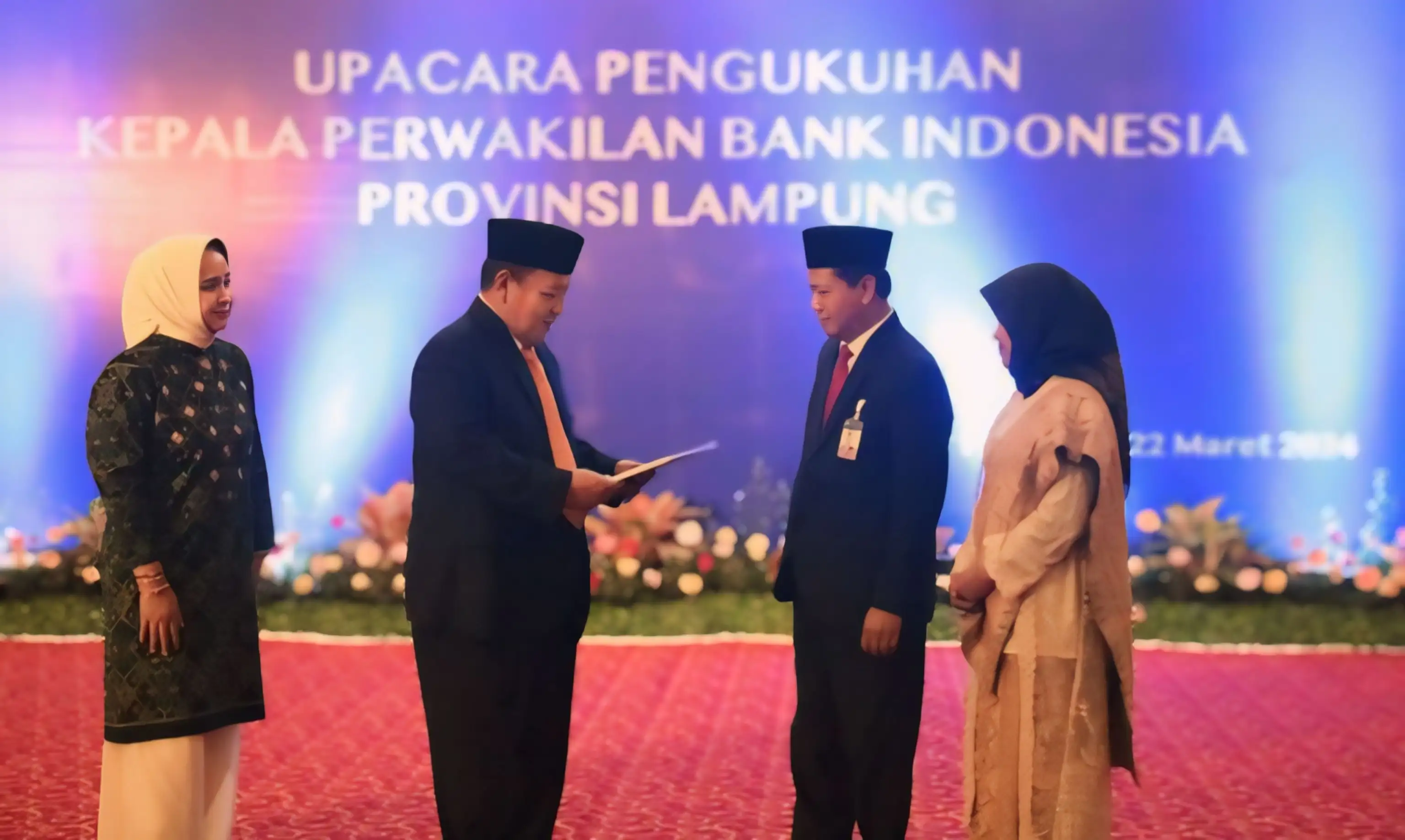 Telah Dikukuhkan Junanto Herdiawan Sebagai Kepala Bank Indonesia Provinsi Lampung