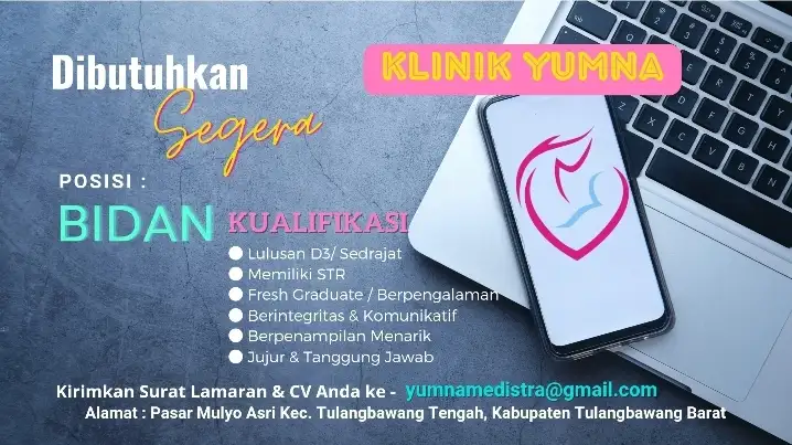 Dicari Bidan Profesional Siap Bekerja di Klinik Yumna Mulyo Asri