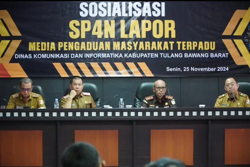 Optimalkan Pelayanan Publik Kominfo Tubaba Gelar Sosialisai SP4N Lapor