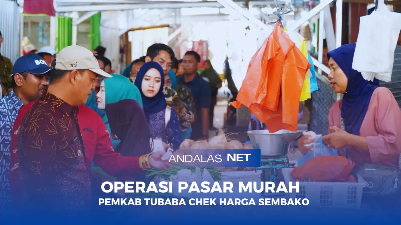 Pemkab Tubaba Gelar Operasi Pasar Murah Chek Harga Sembako