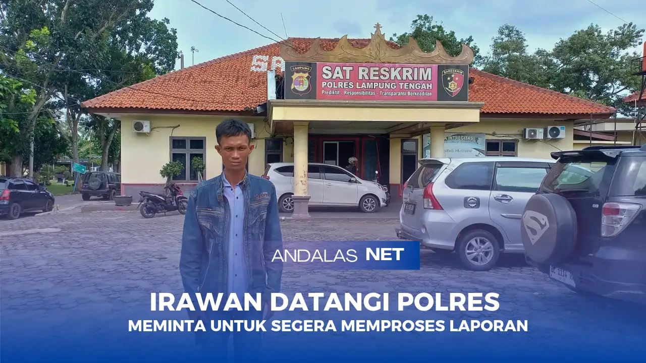Irawan Warga Tubaba Meminta Kepada Pihak Polres Lampung Tengah, Agar Dapat Segera Memproses Laporannya