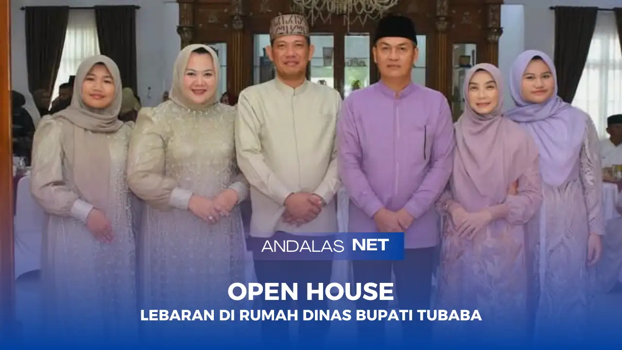 Bupati dan Wakil Bupati Tubaba Open House Lebaran 2025 di Rumah Dinas