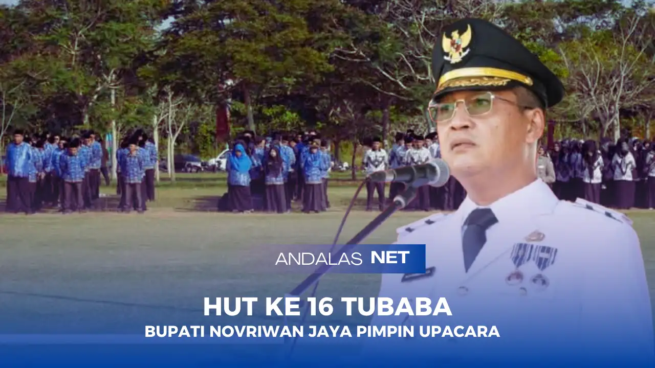 HUT Ke-16 Tulangbawang Barat, Bupati Novriwan Pimpin Upacara