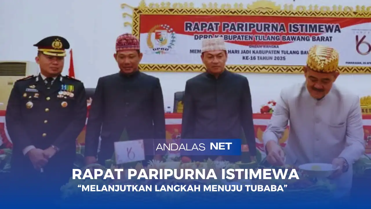 Rapat Paripurna Istimewa DPRD Tubaba, Tahun Pertama Novriwan Jaya Menjabat Sebagai Bupati