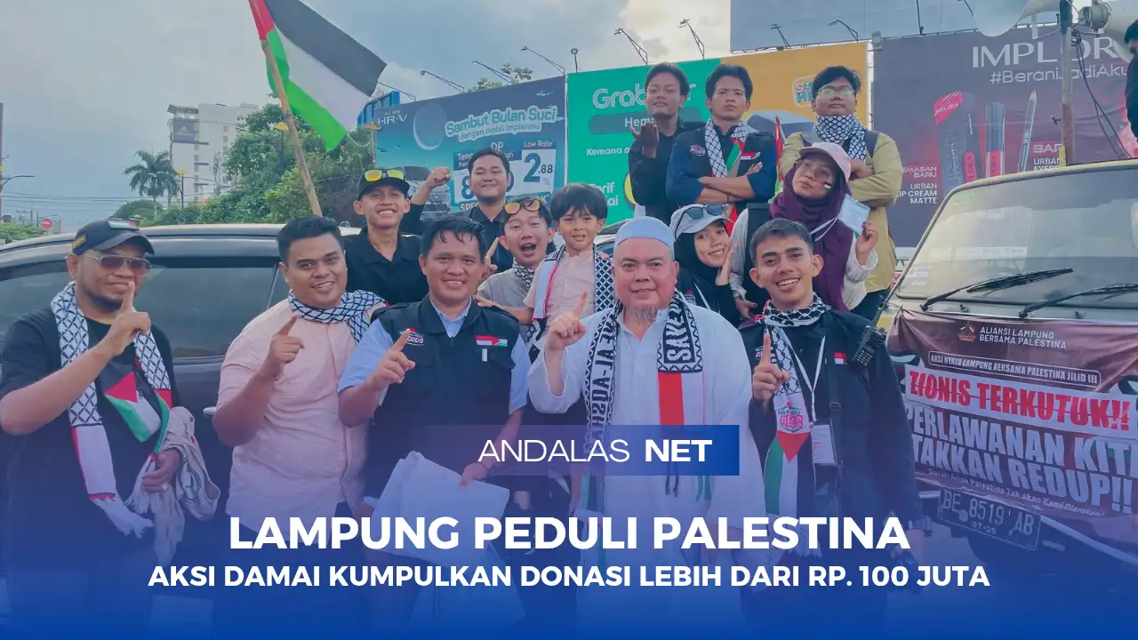 30.000 Massa Hadiri Aksi Solidaritas Untuk Palestina di Bandar Lampung