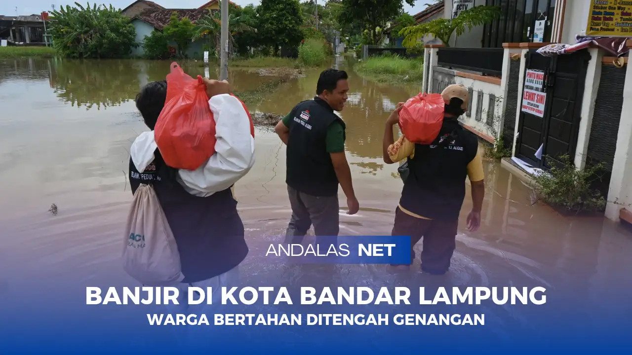 Banjir dan Air Laut Rob Lumpuhkan Kota, Warga Bertahan di Tengah Genangan