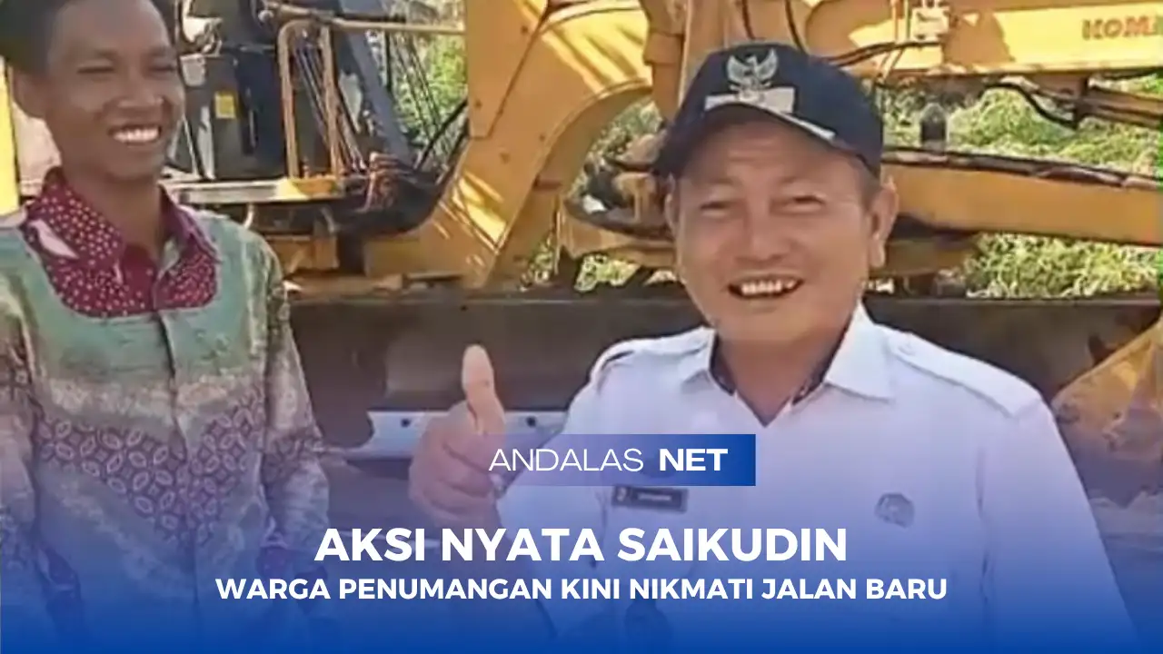 Kepala Tiyuh Saikudin Gerak Cepat, Jalan Rusak Penumangan Kini Layak Dilalui
