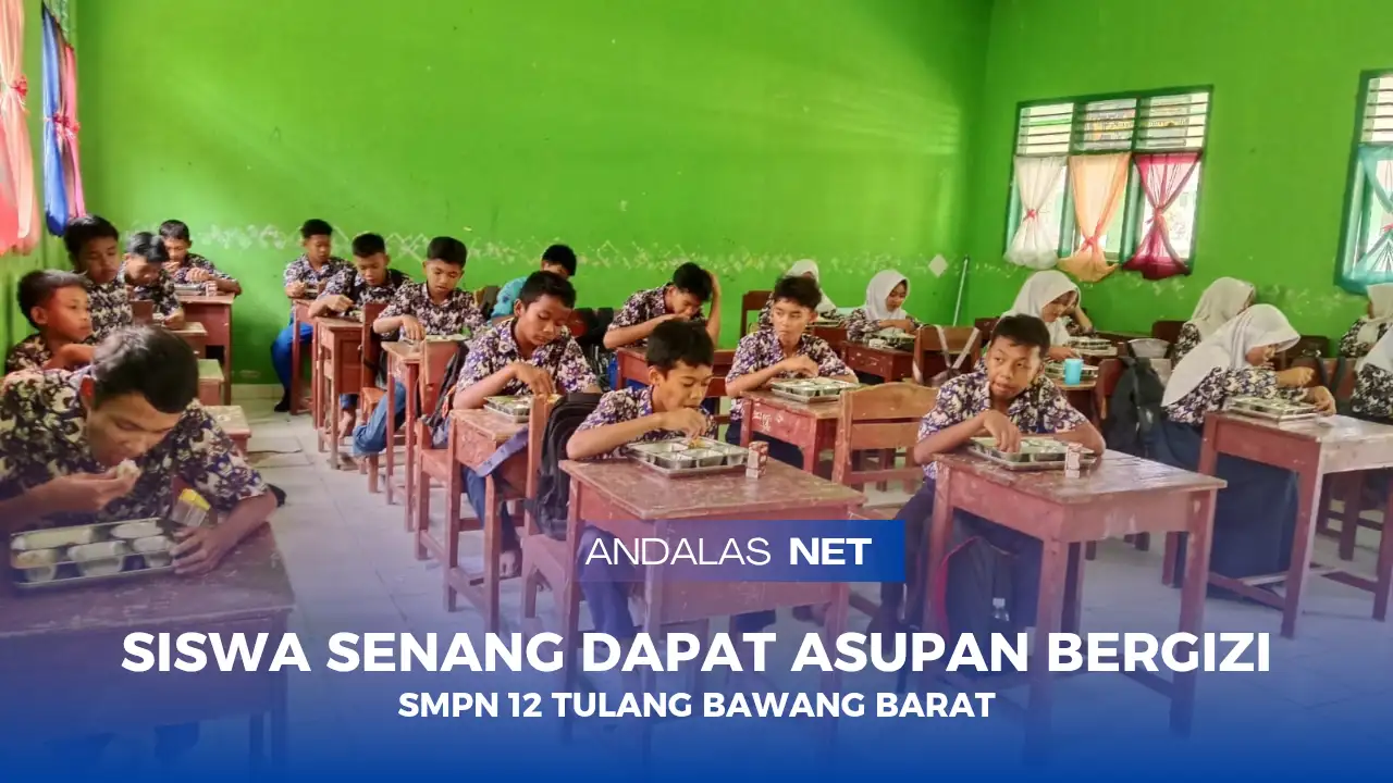 Program MBG Hadir di SMPN 12 Tulang Bawang Barat, Siswa Senang Dapat Asupan Bergizi