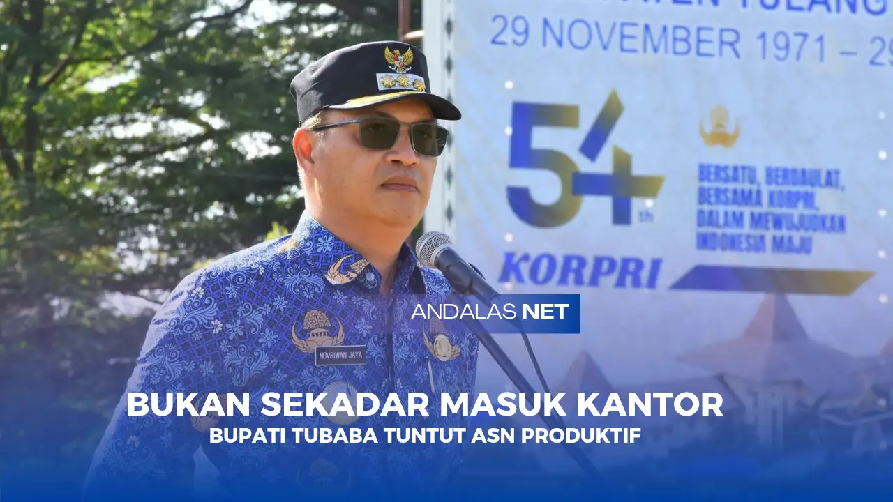 Stop 'Masuk Kantor'! Bupati Tubaba Tuntut ASN Jadi Pionir Anti-Inflasi Lewat Program K3 di HUT KORPRI ke-54